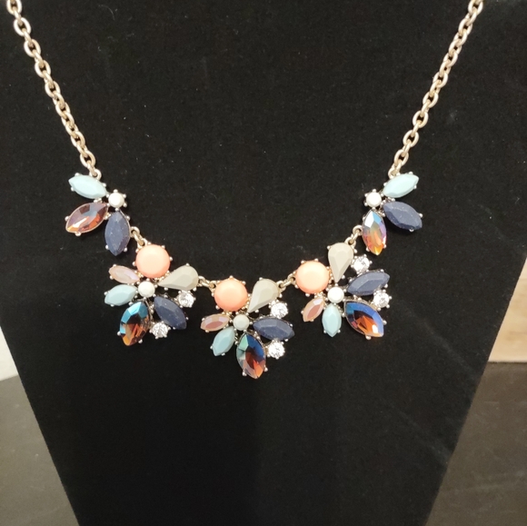 Vintage J Crew Colorful Statement Necklace - Picture 5 of 9